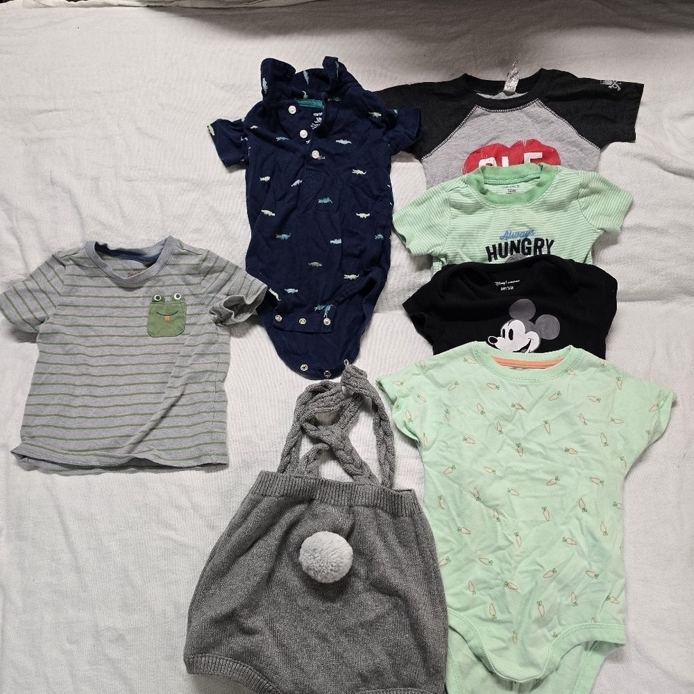 Baby boys size 12 months summer clothing bundle of 7 - Picture 5 of 5
